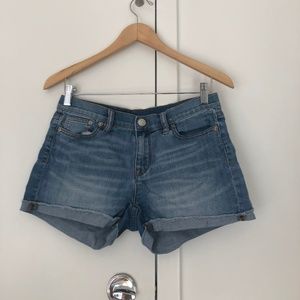 JCrew Indigo Denim Light Wash Jean Shorts Size 27